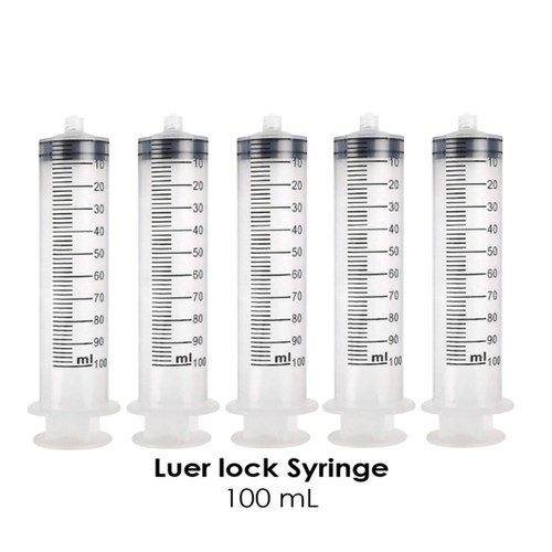 100ml syringes luer - syringes, lock