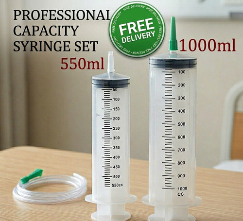 Large medical syringe 500ml - 500ml, /
